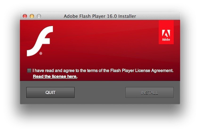 Users must accept Adobe EULA to install Flash - 1