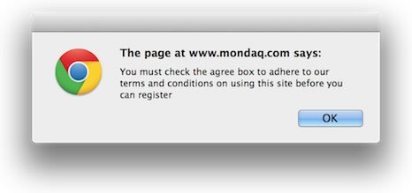 Mondaq Agree to Terms and Conditions Popup