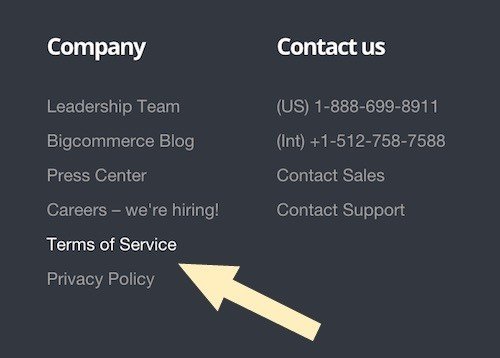 Bigcommerce Footer