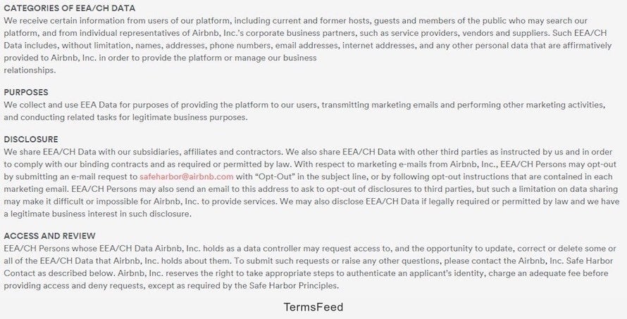 Safe Harbor Program Details In Airbnb Policy