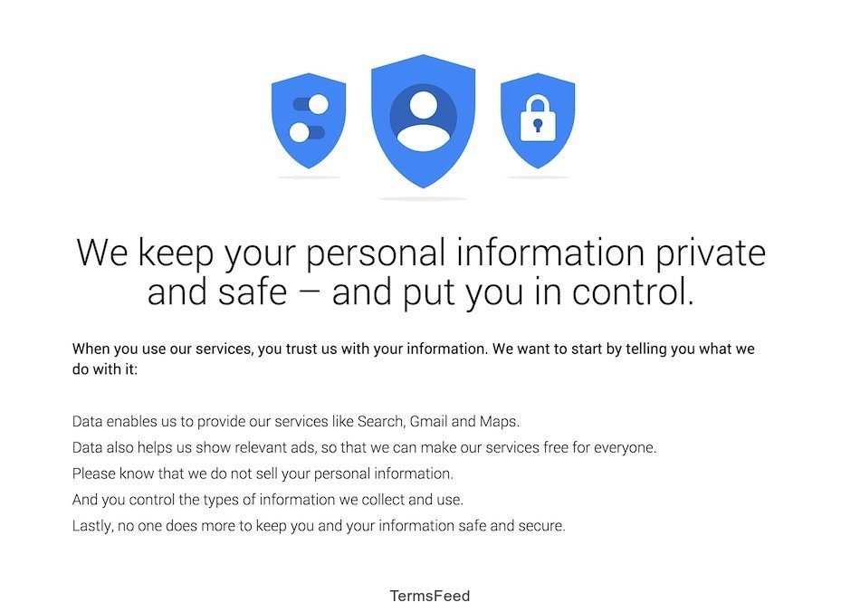 Google: We Keep Personal Information Private