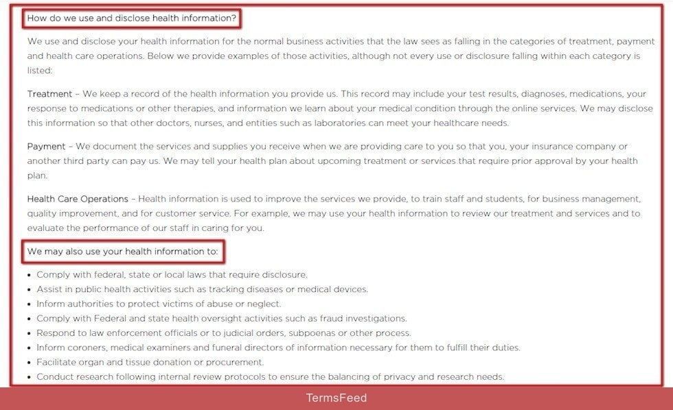 How we use your information in the HIPAA Notice of Doctor On Demand