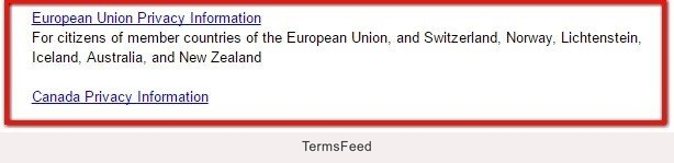 Time links to EU and Canada policies