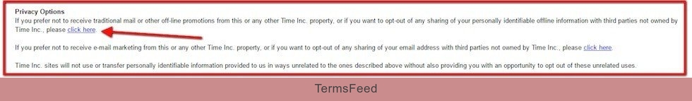 Opt-out clause in Time