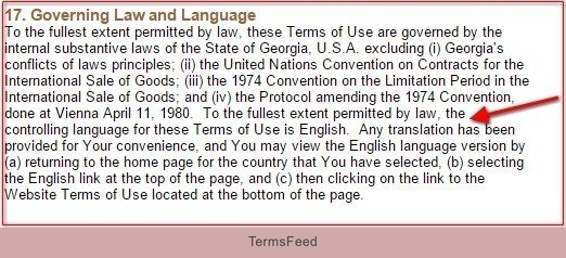 Governing Law and Language in UPS Canada