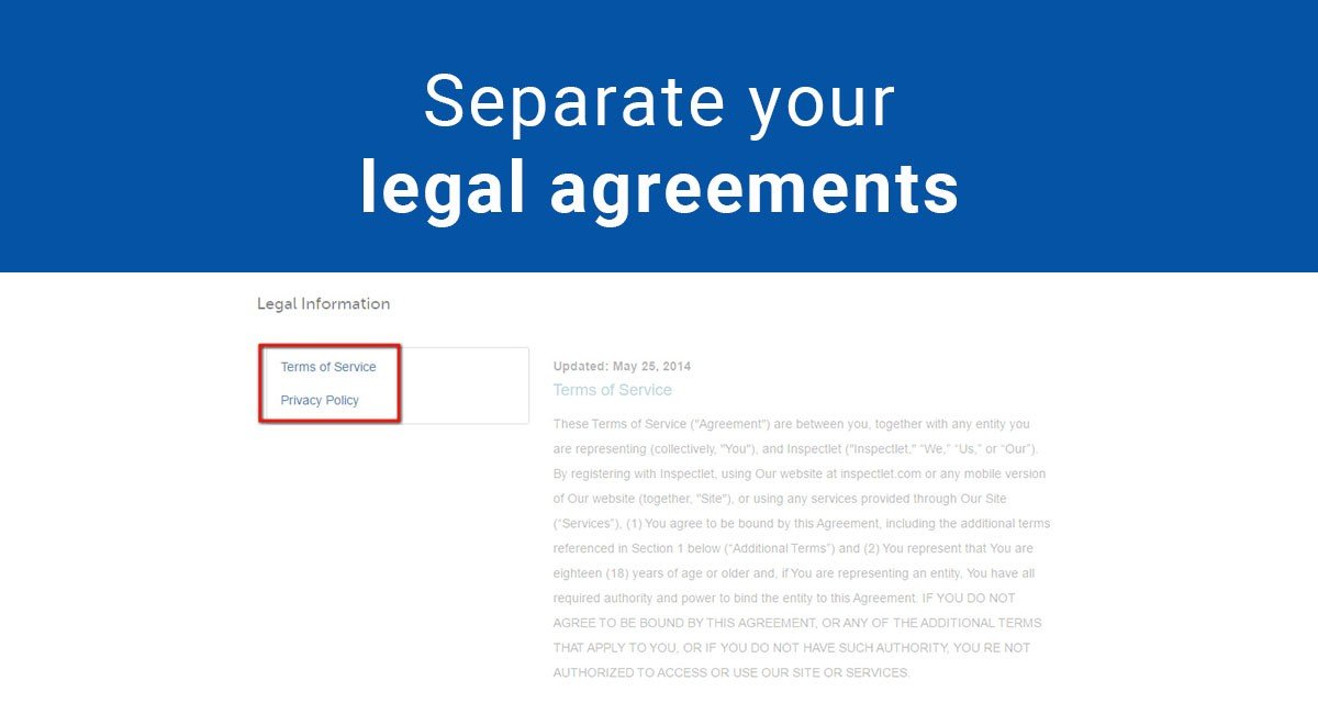 Always Separate Your Legal Agreements