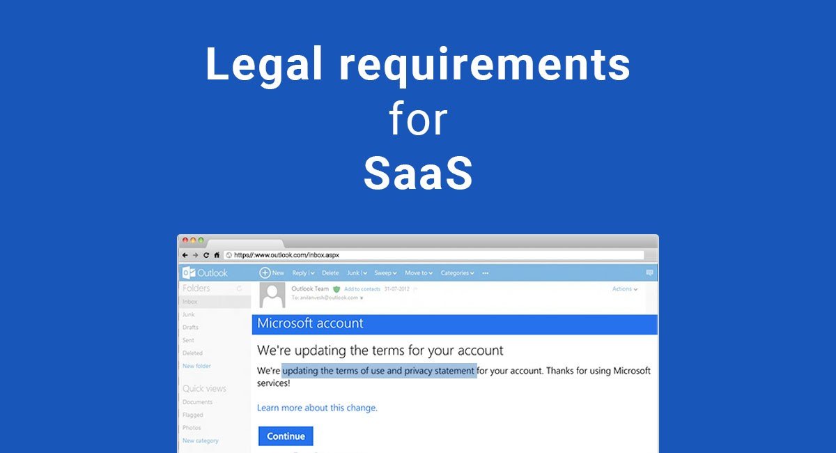 Legal requirements for SaaS