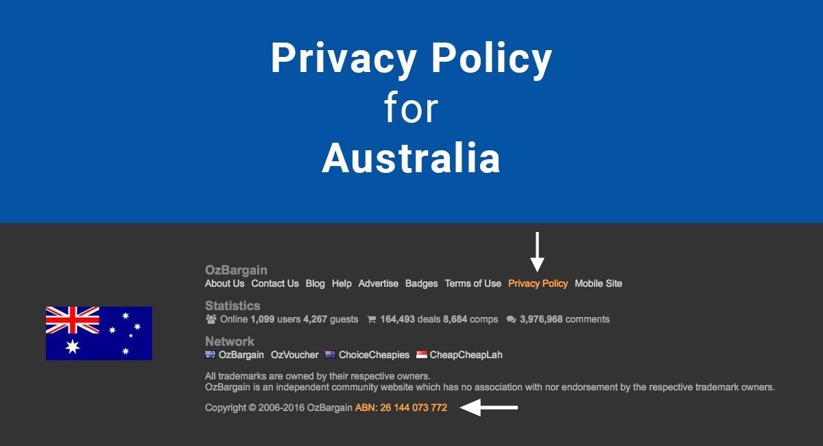 Privacy Policy for Australia