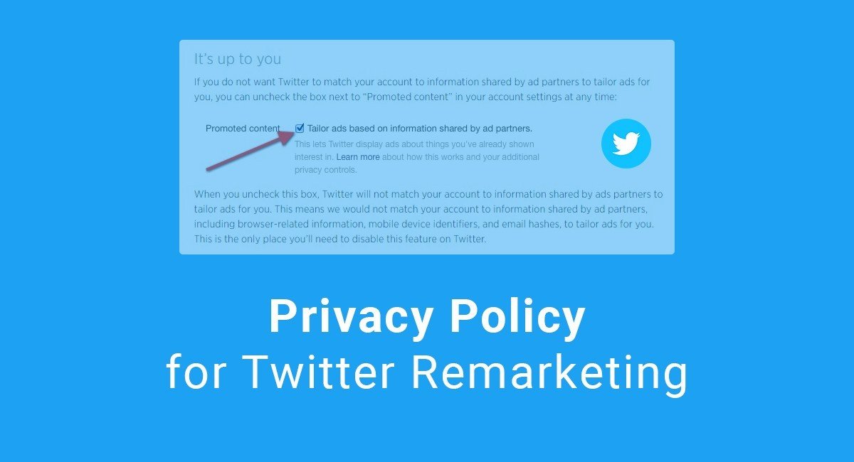 Privacy Policy for Twitter Remarketing
