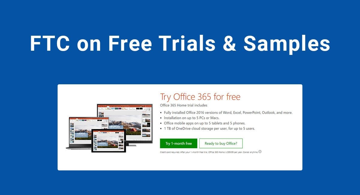 FTC on Free Trials & Samples