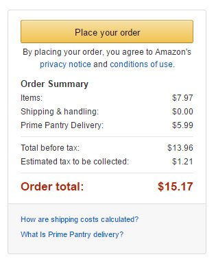 Amazon Place your order clickwrap: Privacy Notice and Conditions of Use