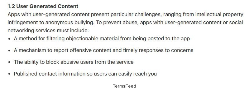 Apple App Store: Terms for Objectionable Content