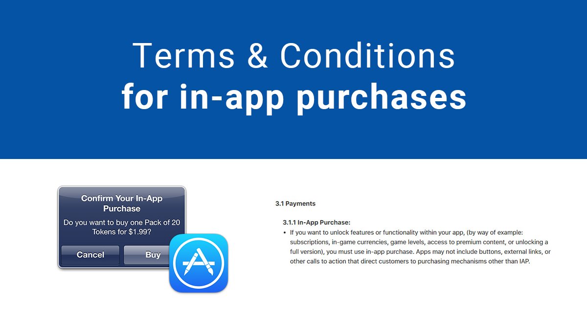 Terms & Conditions for in-app purchases