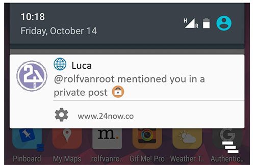 Android Mobile Push Notification example from Luca app