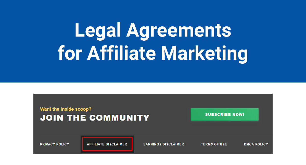 Legal Agreements for Affiliate Marketing