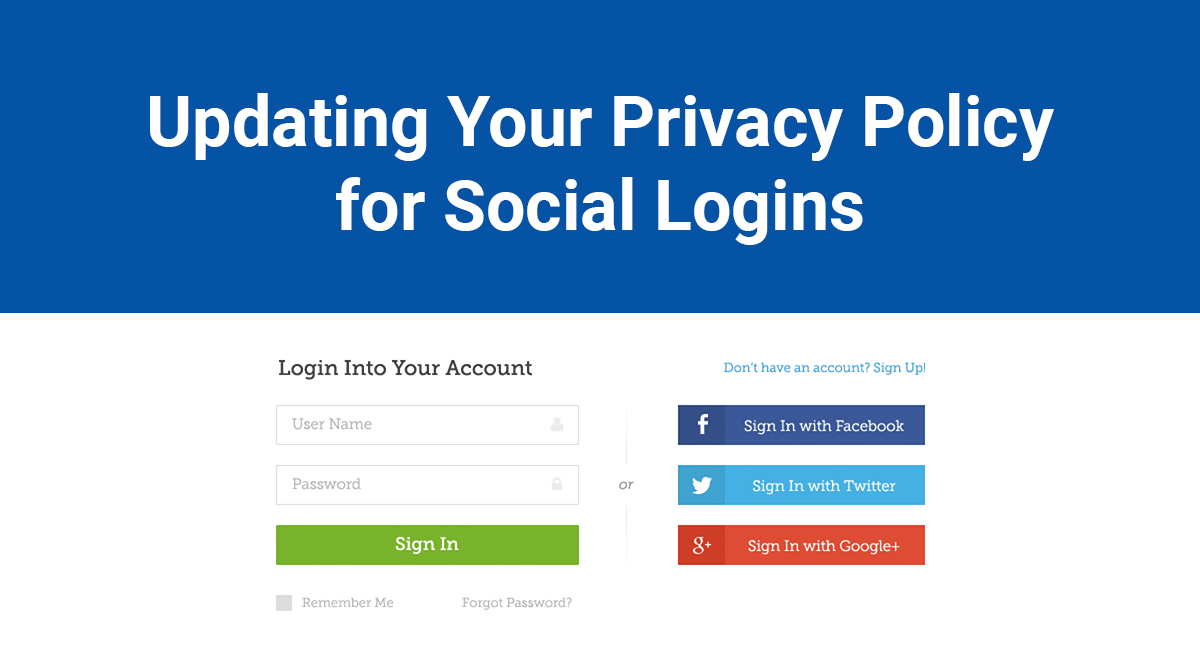 Updating Your Privacy Policy for Social Logins