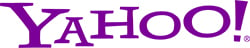 Yahoo logo in blue