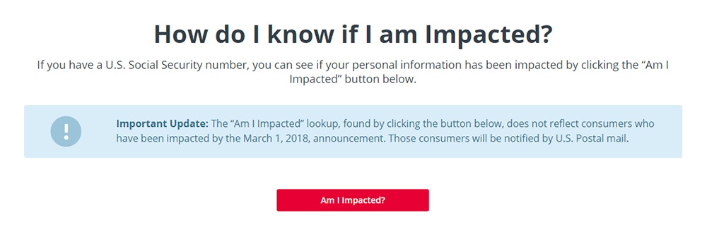 Equifax 2017 Cyber Security Incident Am I Impacted tool