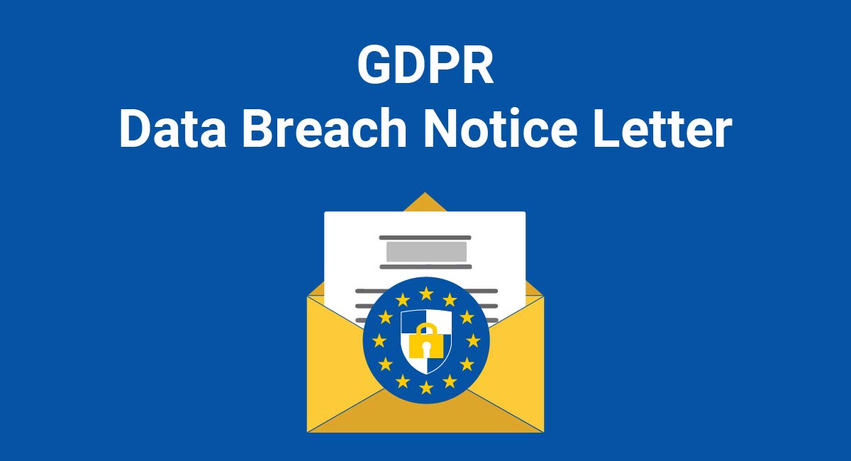GDPR Data Breach Notice Letter