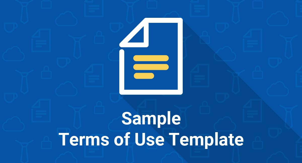 Sample Terms of Use Template