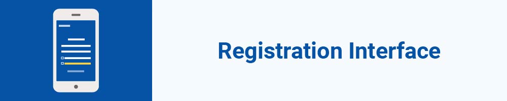 Registration Interface