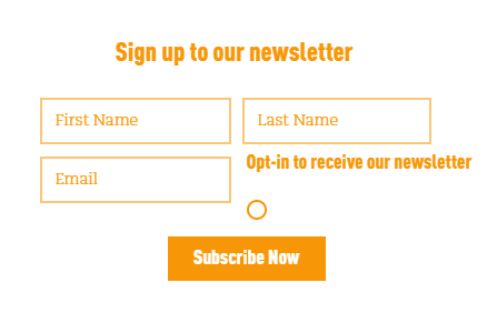 Well and Truly newsletter sign-up form