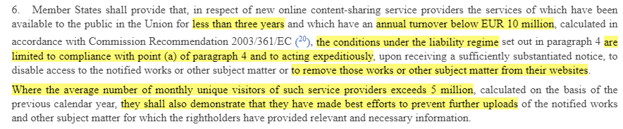 EU Copyright Directive Article 2: Definitions: Online content-sharing service provider section