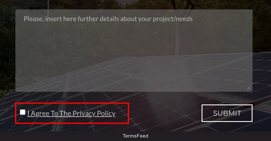 BaxEnergy agree checkbox