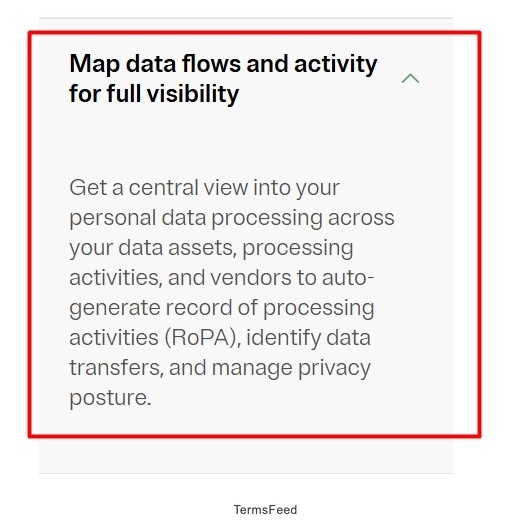 Map data flows and activity for processing visibility